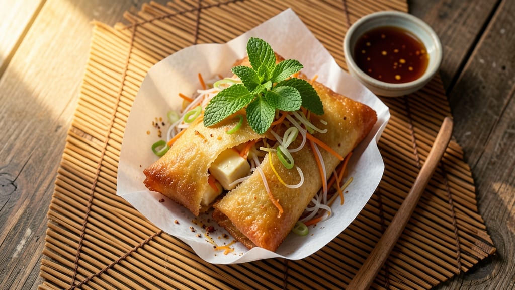 Vietnamese Egg Roll Recipe With Rice Paper: Crispy Wraps Stuffed With Savory Pork and Mint