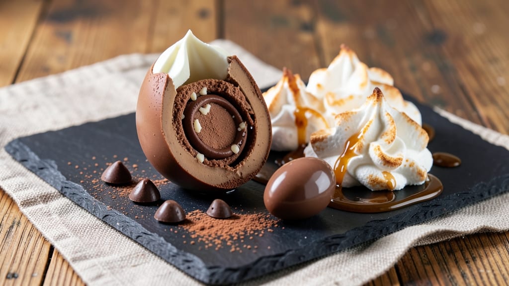 Vegan Creme Egg Recipe: Silky Aquafaba Meringue With Hidden Chocolate Bombs