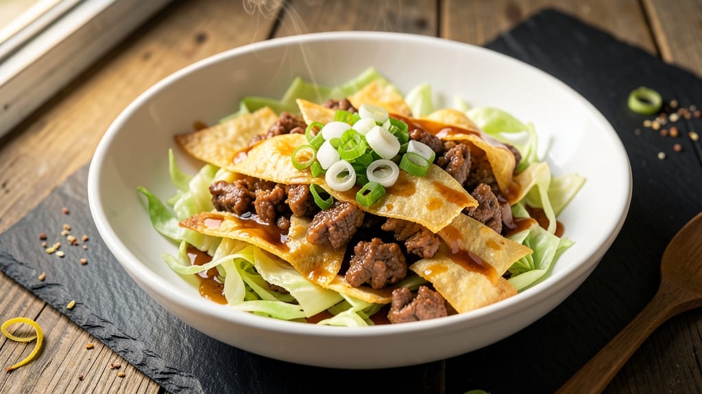 Unstuffed Egg Roll Stir Fry Recipe: Crispy Cabbage and Ground Pork Bites