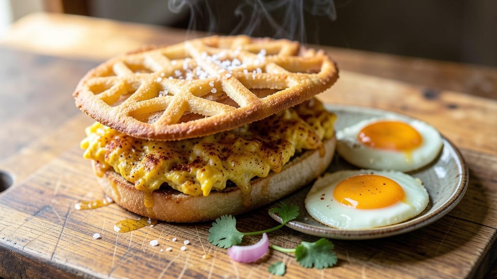 Sri Lankan Egg Sandwich Recipe: Spiced Hopper Crust Meets Runny Yolk Magic