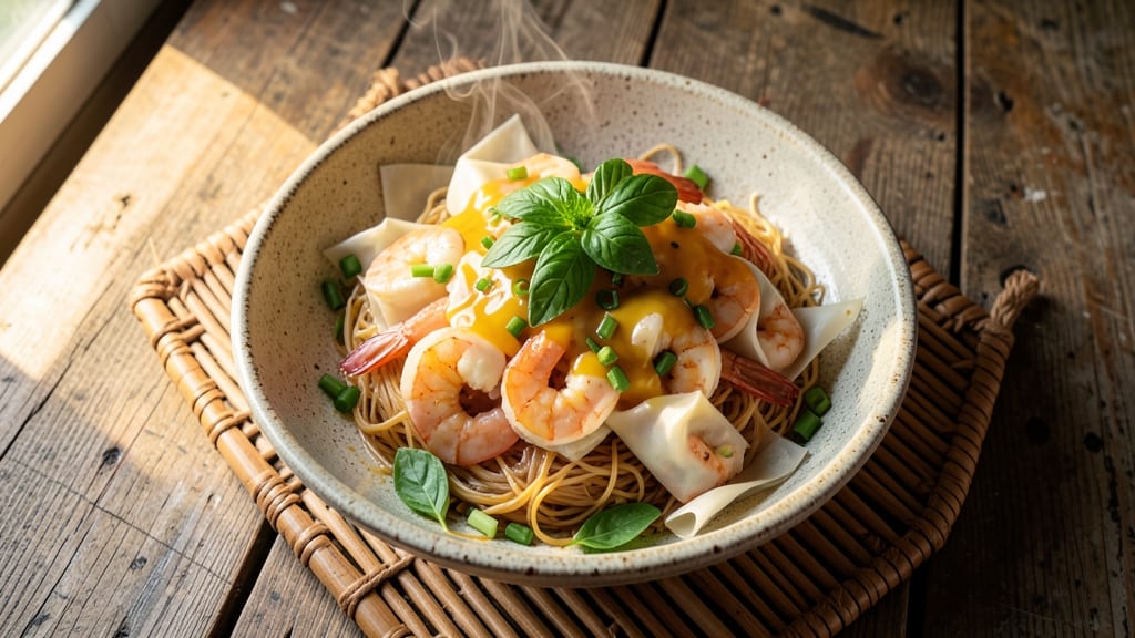Vietnamese Shrimp Egg Rolls Recipe: Crispy Wraps With Silky Noodle Hearts
