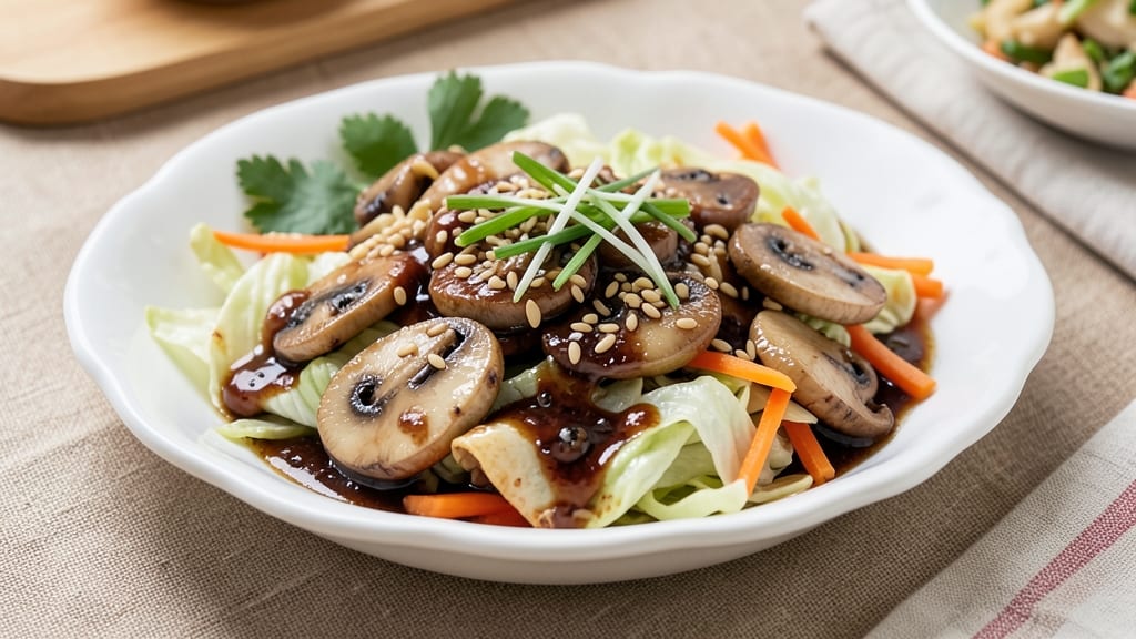 Vegetarian Egg Roll Filling Recipe: Crispy Cabbage and Mushroom Harmony