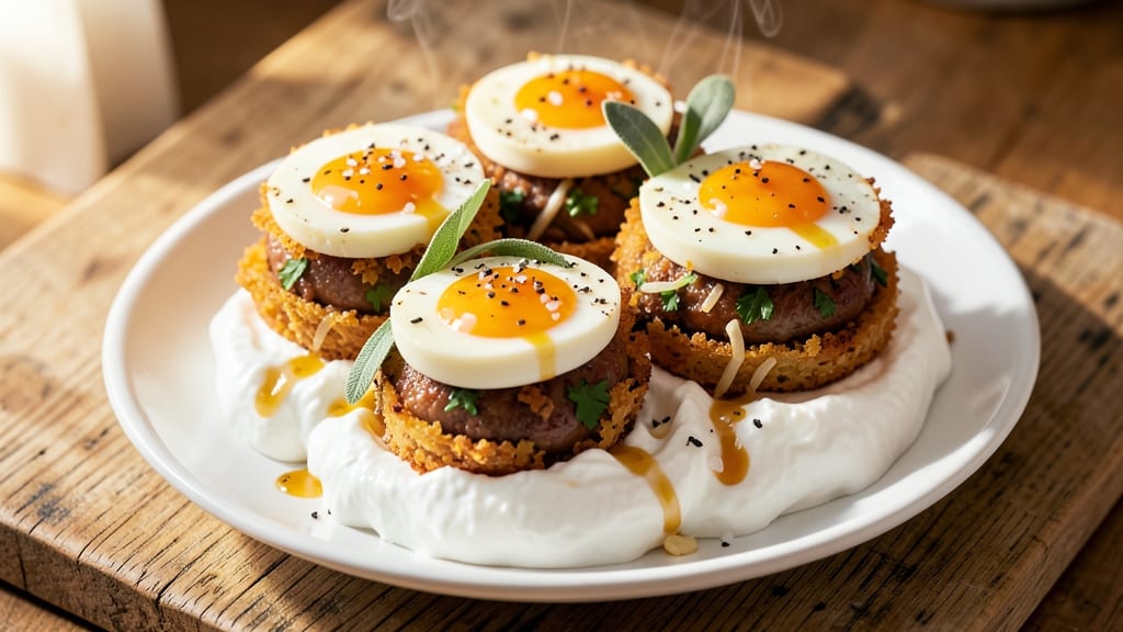 Soft-Boiled Scotch Eggs Recipe: Runny Yolk Magic with Crispy Breadcrumbs