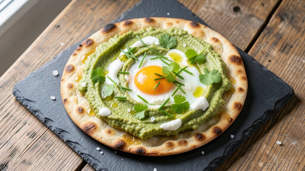 Avocado Cottage Cheese Egg Flatbread Recipe: Crispy Edges, Creamy Yolk, and Herby Freshness