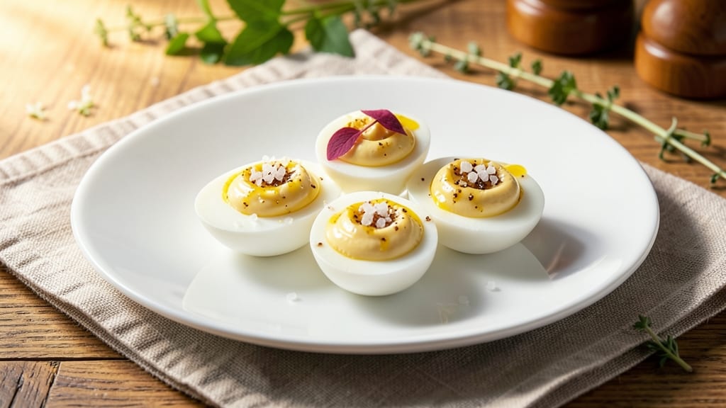 3 Egg Deviled Eggs Recipe: Crispy Toppers and Creamy Yolk Magic
