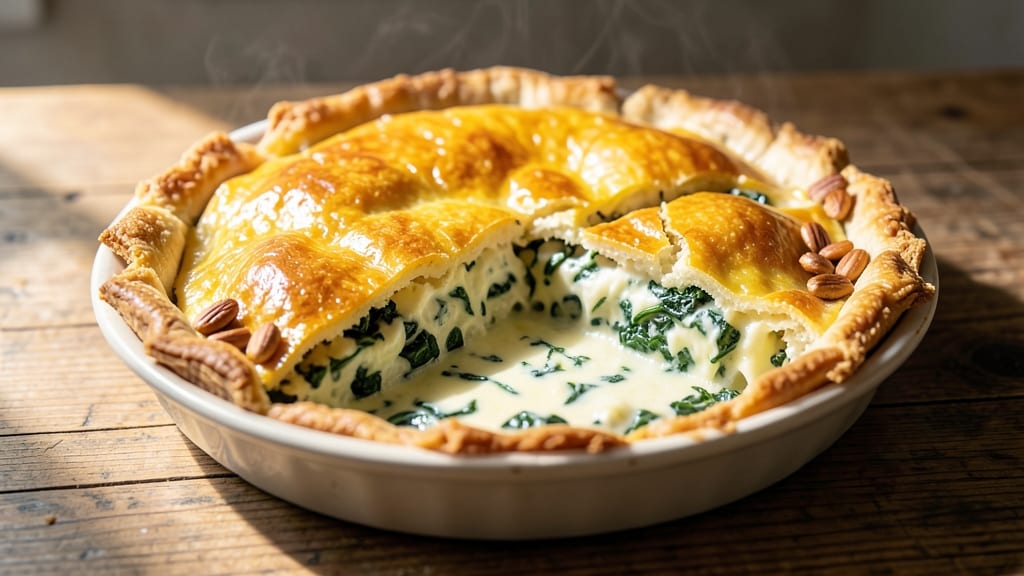 Spinach and Egg Pie Recipe: Savory Crust with Creamy Yolk Magic