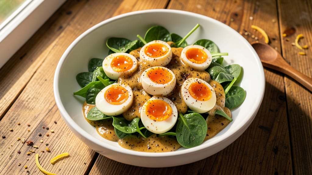 Spinach And Egg Salad Recipe: Protein-Packed Freshness in 15 Minutes