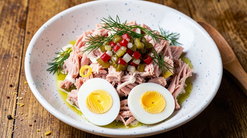 Tuna Salad Recipe With Egg and Pickles: Crunchy Pickle-Packed Bite Every Time