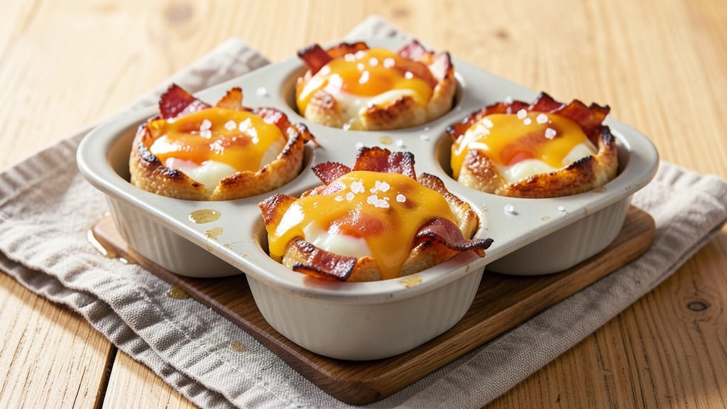 Bacon Egg Bites Recipe Oven: Crispy Top, Runny Yolk Magic in Minutes