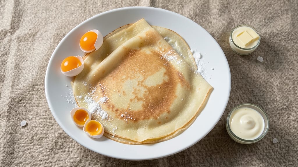 2 Egg Crepes Recipe: Thin, Silky Layers With Runny Yolk Magic