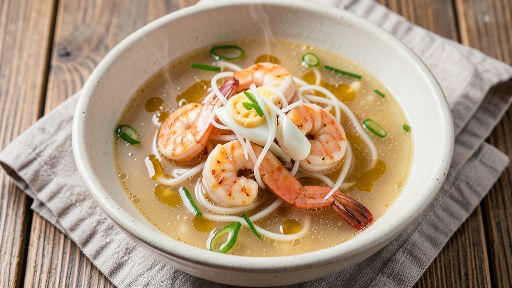 Shrimp Egg Drop Soup Recipe: Silky Broth With Soft-Cooked Egg Ribbons