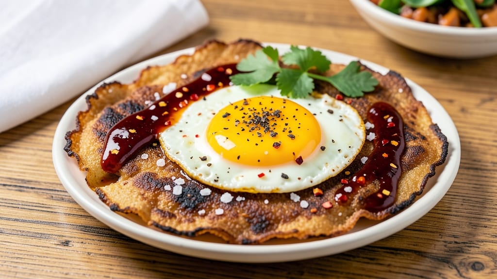 Spicy Fried Eggs Recipe: Crispy Tortilla Crunch With Runny Yolk Magic