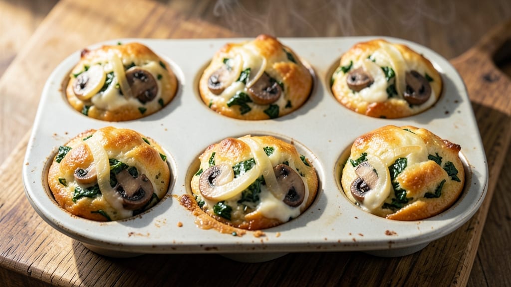 Spinach Mushroom Egg Muffins Recipe: Savory Bites Packed With Umami Flavor