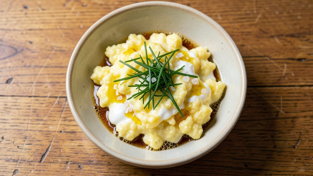 2 Egg Scrambled Eggs Recipe: Fluffy Curls With Runny Yolk Magic