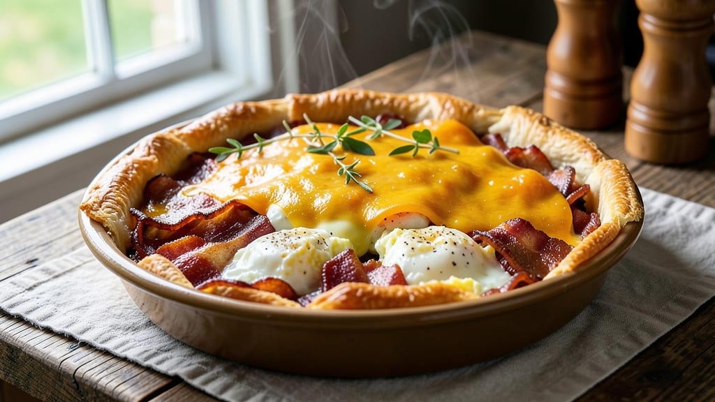 Bacon and Egg Pie Recipe New Zealand: Savory Crust With Runny Yolk Magic