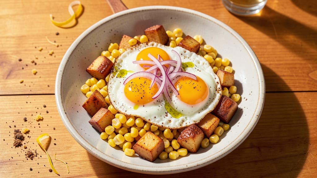 Sweet Corn and Egg Recipe: Savory Sweet Breakfast Hash in 20 Minutes
