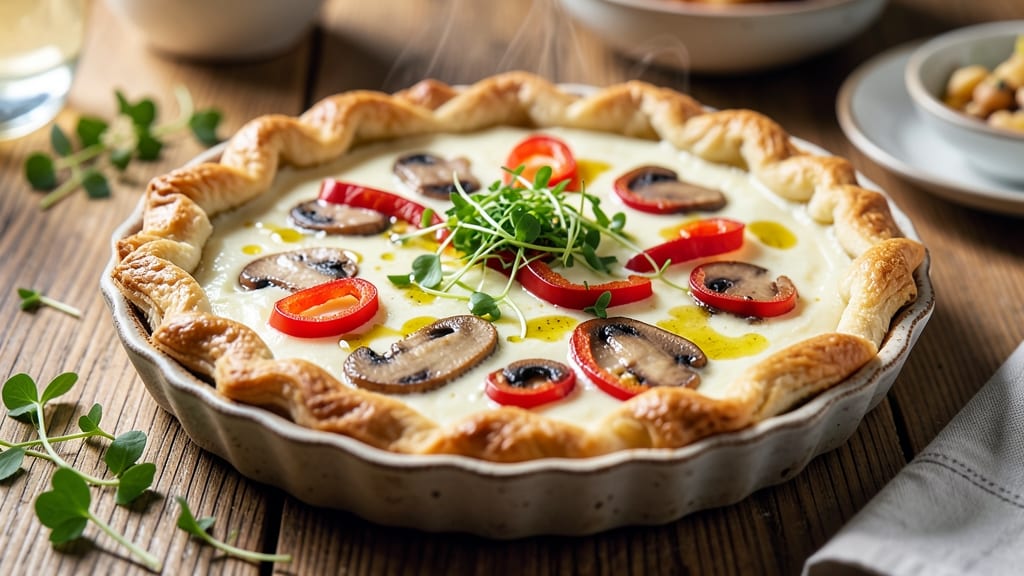 8 Egg Quiche Recipe: Flaky Crust and Silky Yolk Rivers