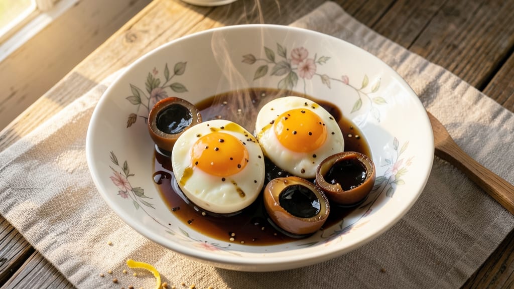 Steamed Egg With Century Egg Recipe: Silky Yolk and Preserved Umami Harmony