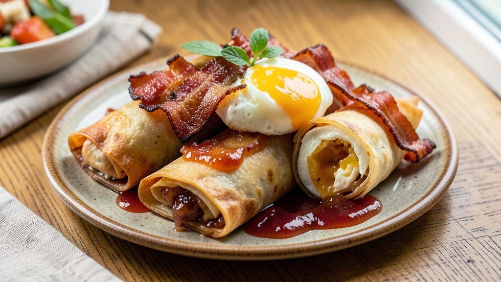 Bacon Jam Egg Rolls Recipe: Crispy Tortilla Wraps Stuffed With Sweet-Savory Magic