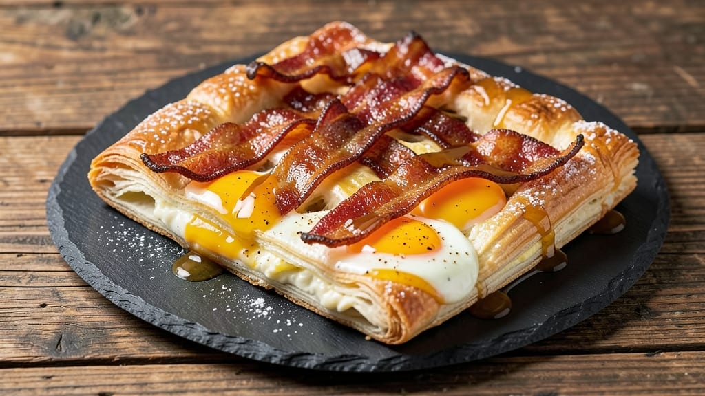 Bacon and Egg Pastries Recipe: Flaky Layers With Runny Yolk Magic