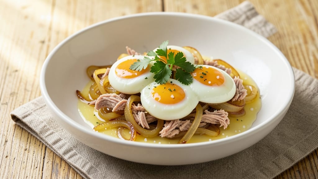 Tuna Egg and Onion Recipe: Fluffy Scramble With Oceanic Flavor Boost