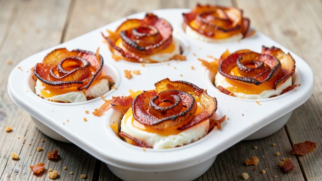 Turkey Bacon Egg Cups Recipe: Crispy Edges, Runny Yolk Magic