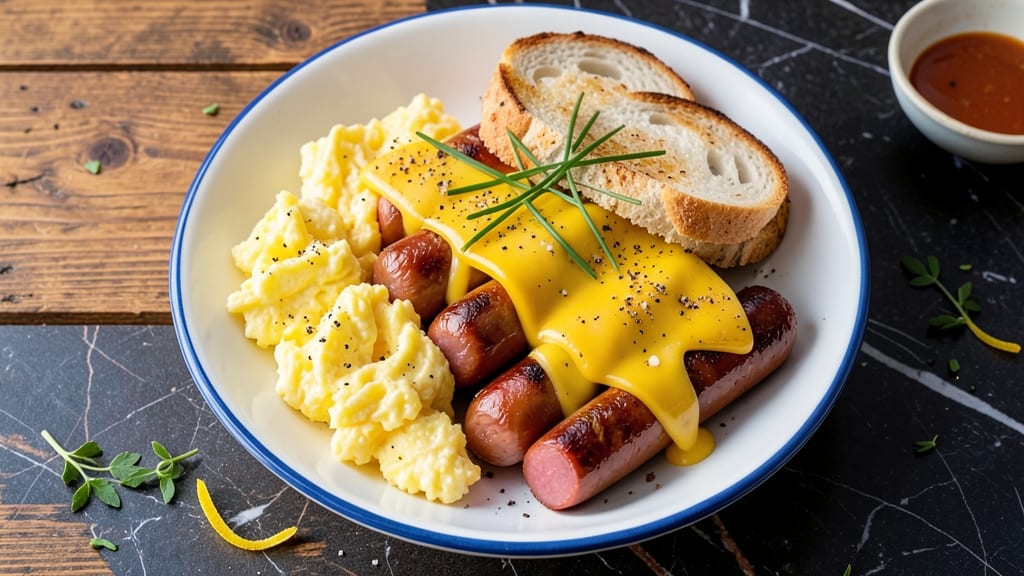 Scrambled Eggs With Hotdogs Recipe: Breakfast Sandwich Hack in 10 Minutes