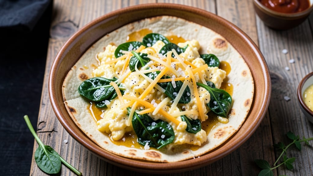 Spinach Egg Tortilla Recipe: Crispy Edges and Fluffy Scramble Fusion