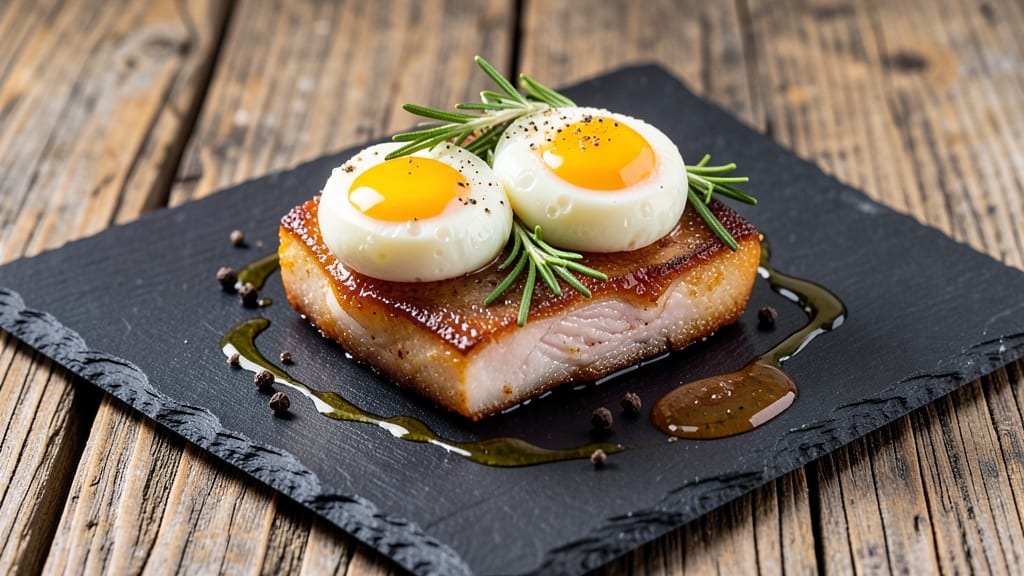 Pork Belly and Egg Recipe: Crispy Crackling with Silky Yolk Magic