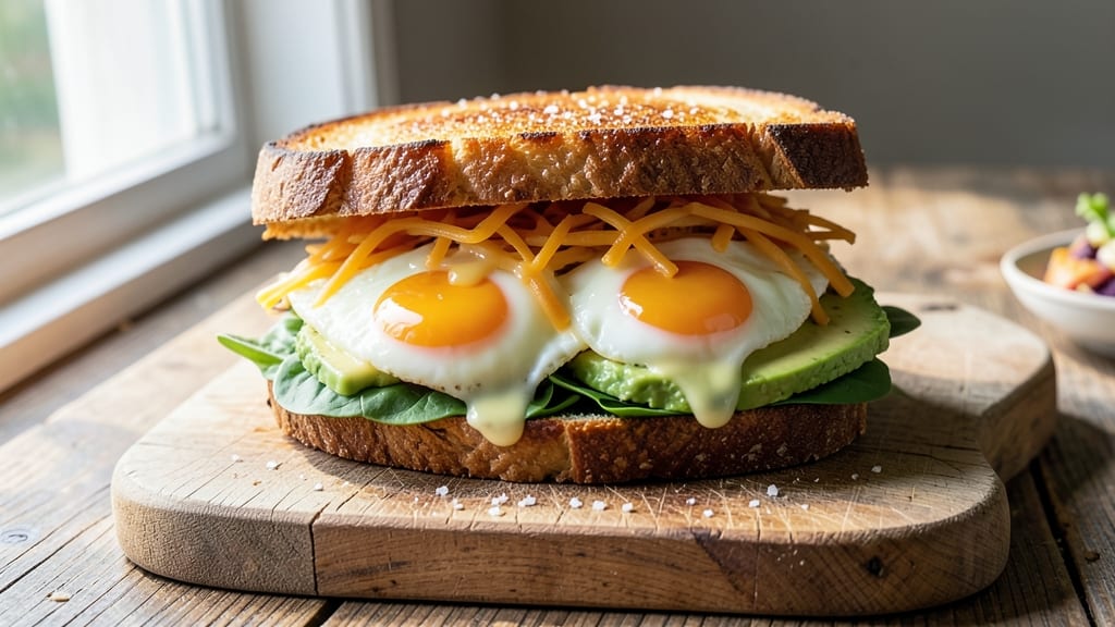 Yummy Egg Sandwich Recipe: Fluffy Eggs and Crispy Toasted Bread