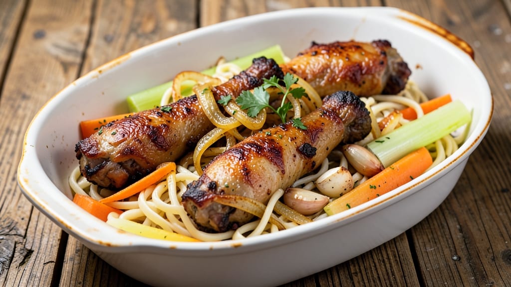 Turkey Neck and Egg Noodles Recipe: Slow-Braised Richness With Umami Depth