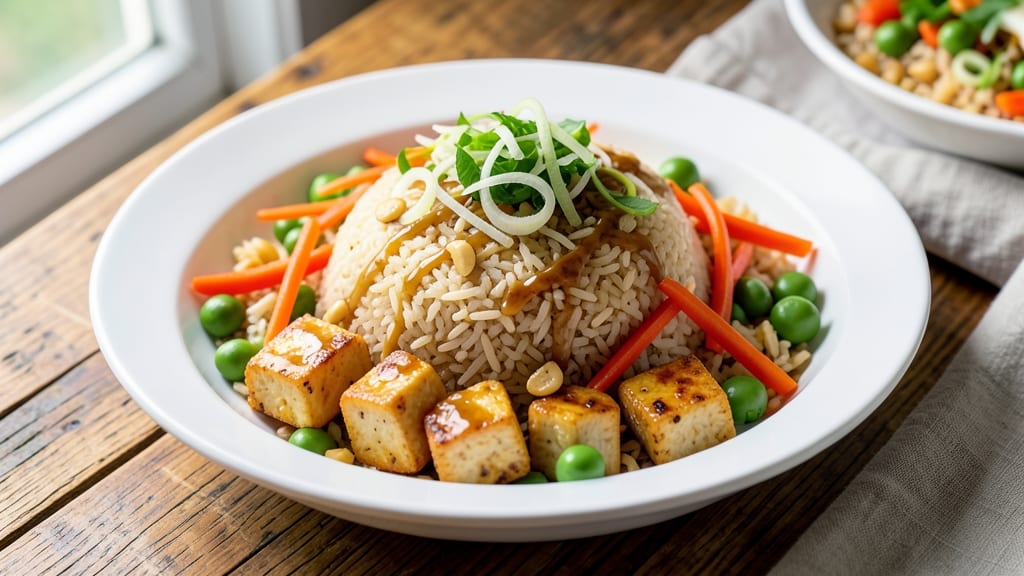 Vegan Egg Fried Rice Recipe: Crispy Tofu Scramble With Umami Bombs