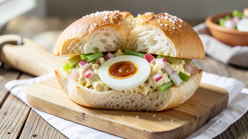 Single Egg Salad Sandwich Recipe: Crispy Tortilla Wraps With Creamy Yolk Magic