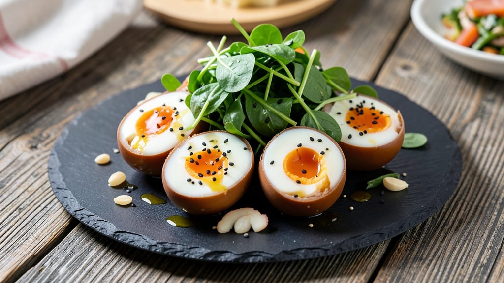 Spinach Salted Egg Century Egg Recipe: Umami Bombs With Silky Yolk Magic