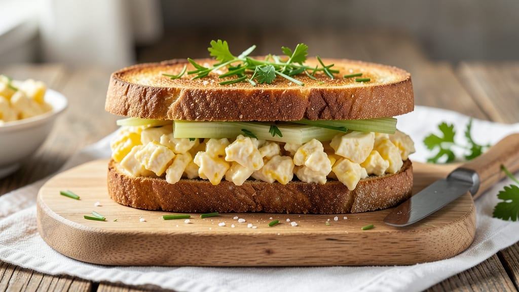 Willet Egg Salad Sandwich Recipe: Crispy-Crusted Yolk and Herby Freshness