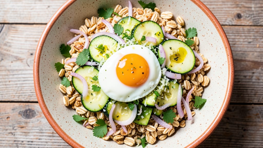Zucchini Oatmeal Egg Recipe: Savory Breakfast Bowl With Hidden Veggies