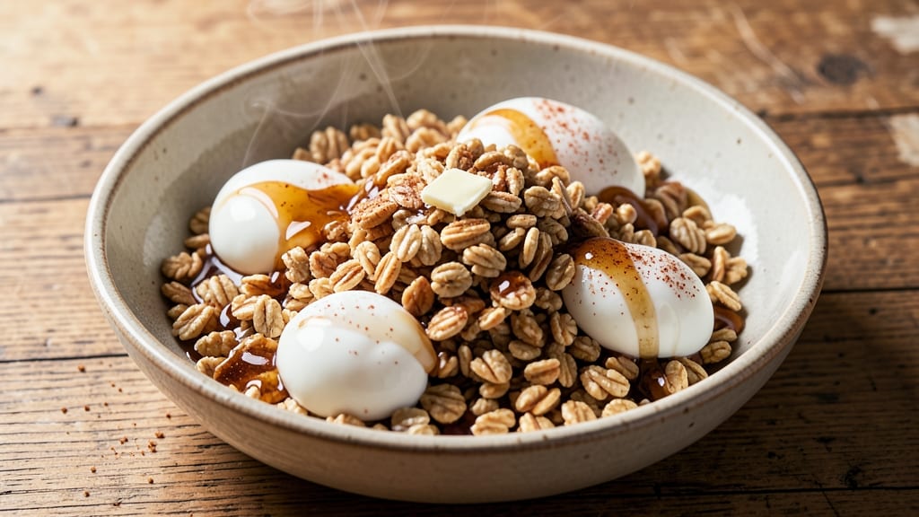 Steel Cut Oats and Egg Whites Recipe: High-Protein Breakfast Bowl With Crunchy Topping
