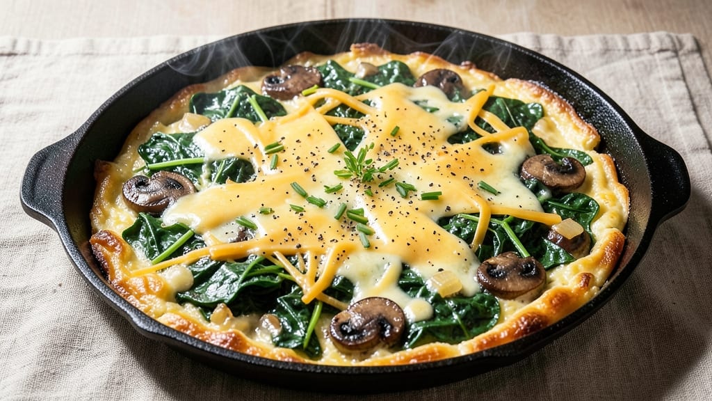 Spinach, Mushroom, and Egg Casserole Recipe: One-Pan Breakfast That Crispy-Tops Perfectly