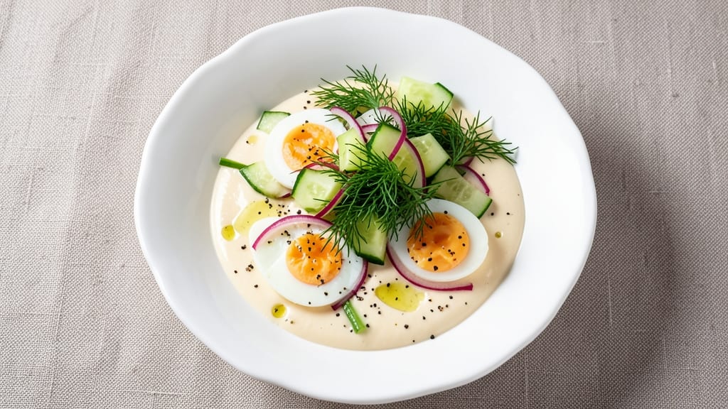 3 Egg Salad Recipe: Crispy Cucumber Bites and Creamy Yolk Magic