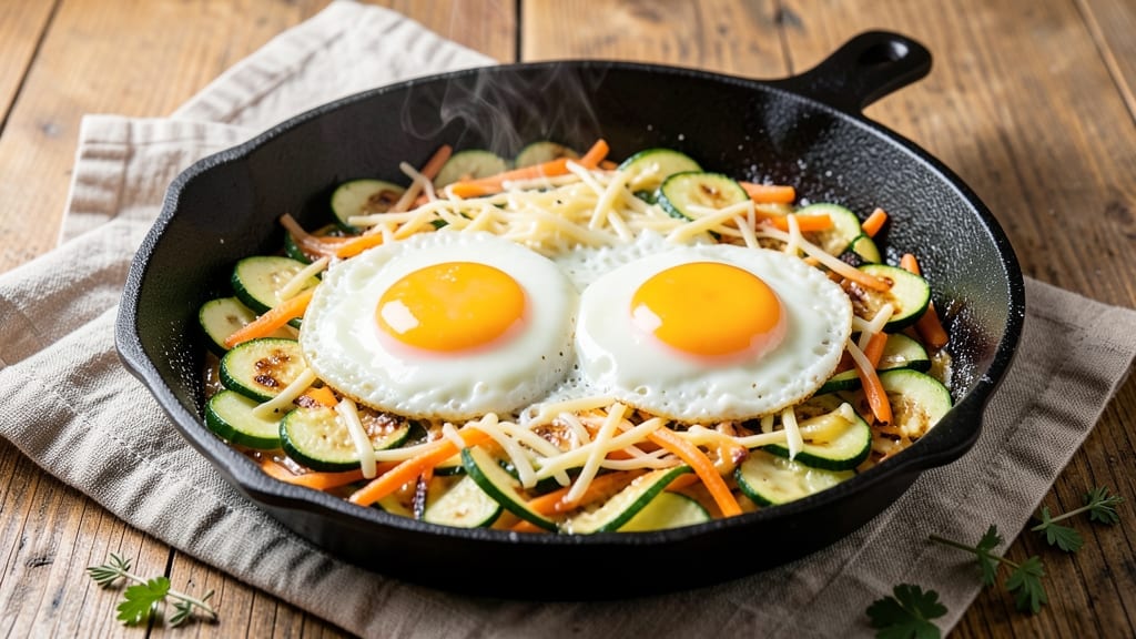 Zucchini Carrot Egg Recipe: Savory Frittata With Crispy Top Magic