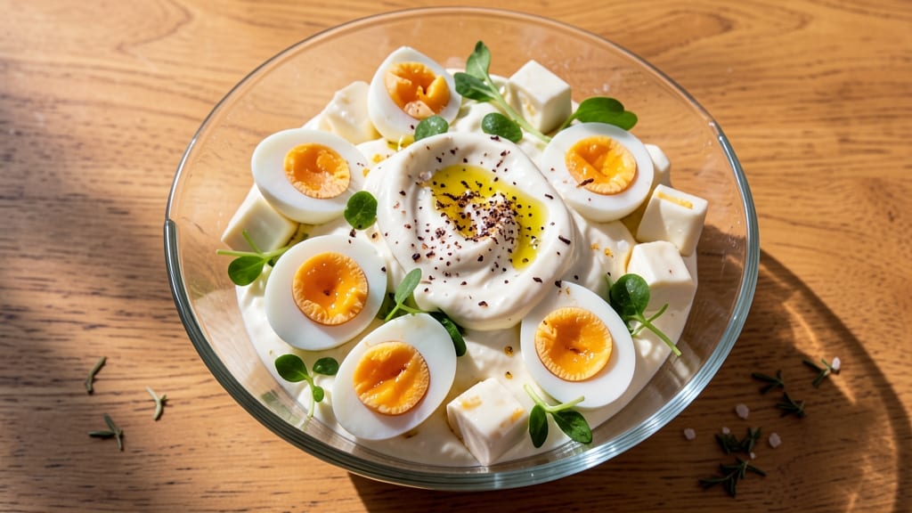 Sweet Egg Salad Recipe: Vanilla Bean and Cream Cheese Twist