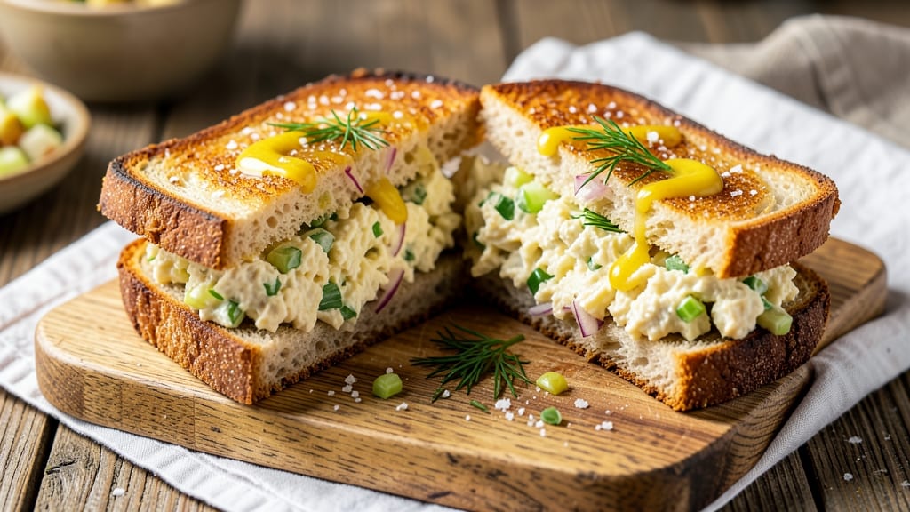 Vegan Egg Salad Sandwich Recipe: Chickpea-Based Protein That Stays Fresh All Day