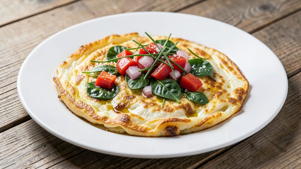 Vegetable Egg Omelet Recipe: Fluffy Layers Packed With Fresh Herbs