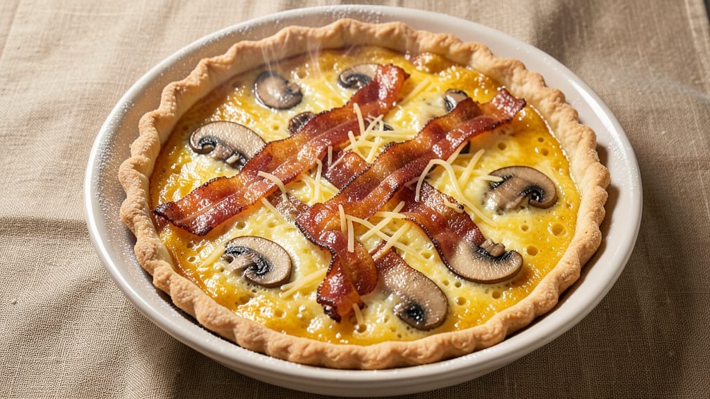 6-Egg Quiche Lorraine Recipe: Golden Crust, Creamy Filling, Perfectly Set
