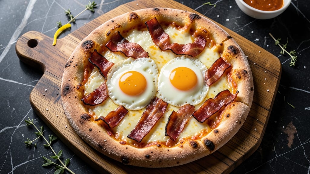 Bacon Egg Cheese Pizza Recipe: Crispy Breakfast Crust With Melty Toppings