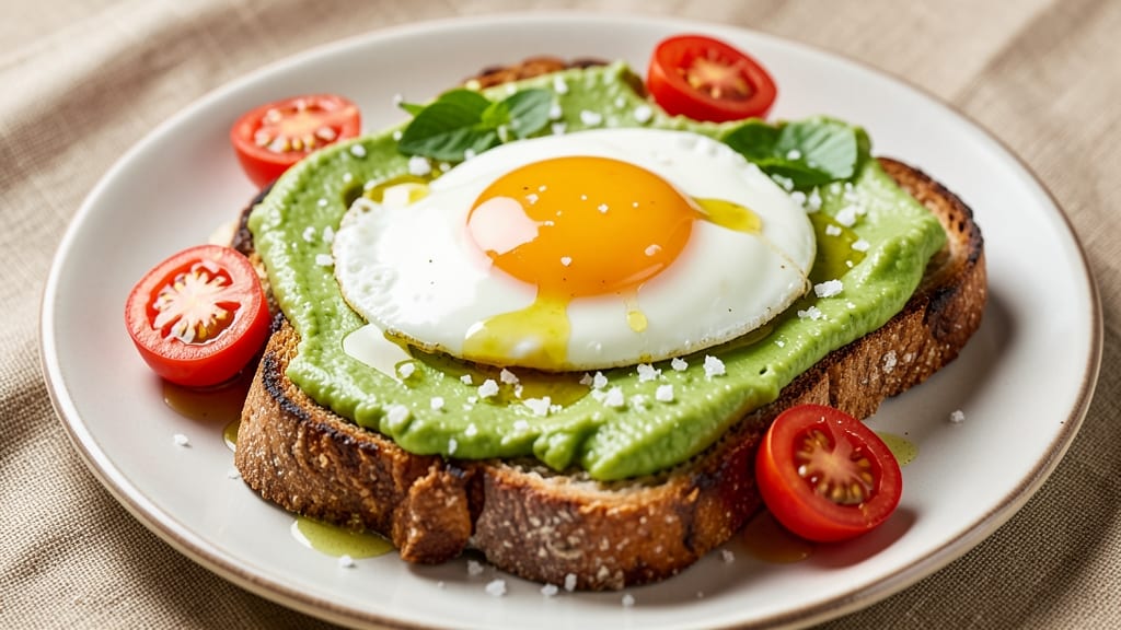 Avocado Toast Recipe with Egg and Tomato: Crispy Edges and Runny Yolk Magic